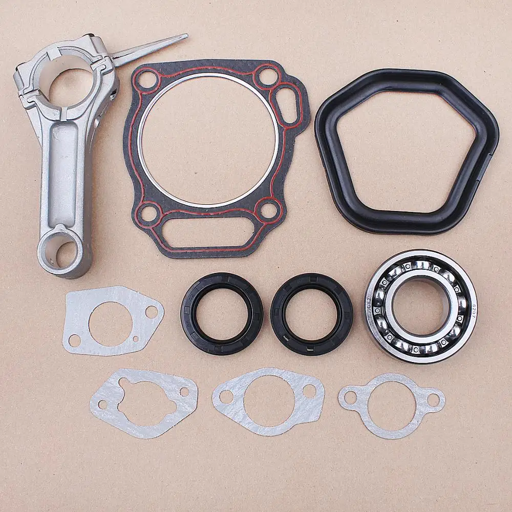 Connecting Rod Cylinder Carburetor Gasket Oil Bearing Seal Kit For Honda GX340 GX390 11HP 13HP Generator Engine Motor