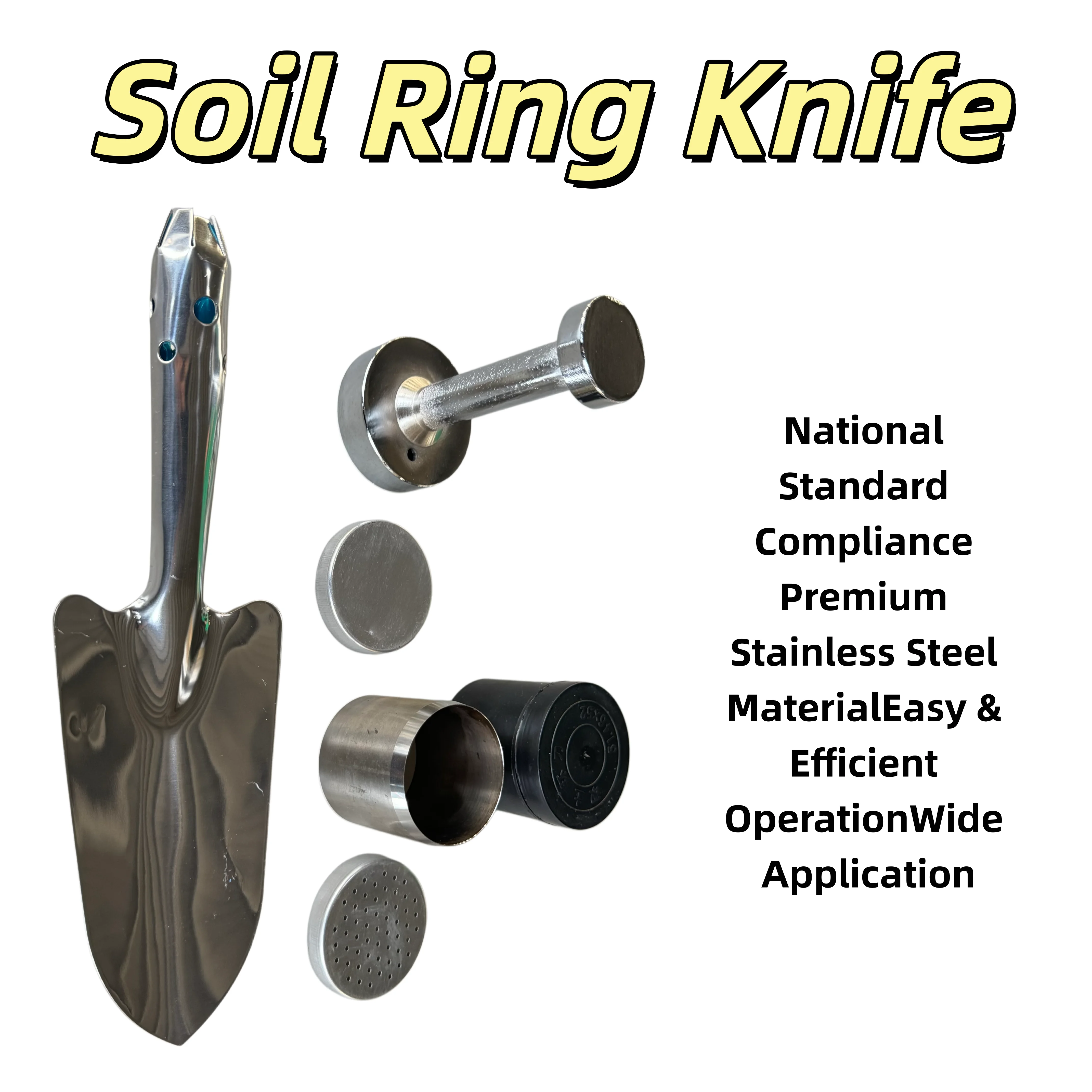 Stainless Steel Sampler and Core Cutter  Testing Tool for Cutting  Rings