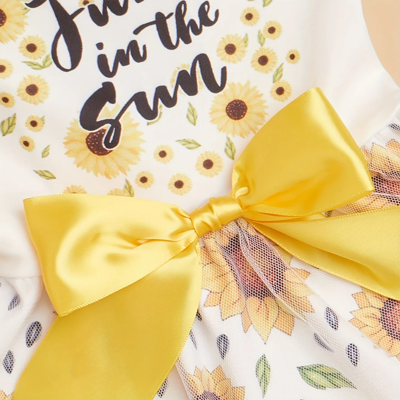Dog Dress Girl Dog Sleeveless Clothes Sunflower Printed Pet Apparel Bowknot Cat Clothing Puppy Dresses Costume Attire