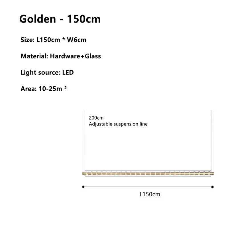 Minimalistische lange helderglazen kroonluchter led-bar eilandlamp restaurant woonkamer artistieke ontwerper lineaire eetlamp