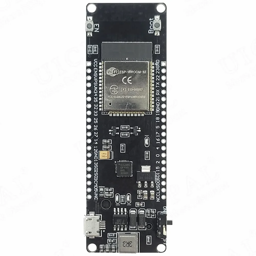 BT 2.4G Wifi Module ESP32 Development learning Board with 18650 Battery Holder ESP32-WROOM-32 CP2102 Serial USB Micro