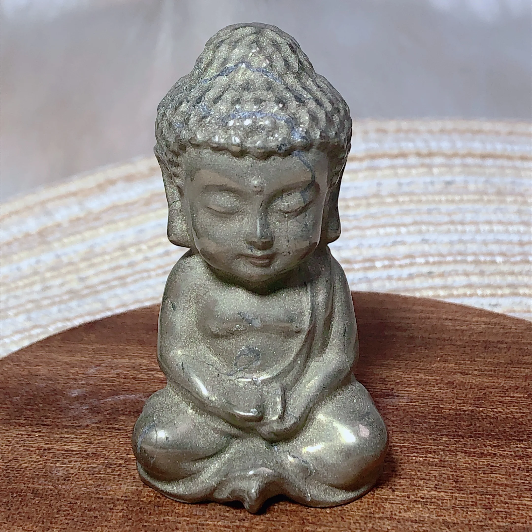 Healing High Quality Pyrite Buddha Natural Carved Crystals Home Decorations Stone Jewelry Room Decor Gift Gemstones Mineral