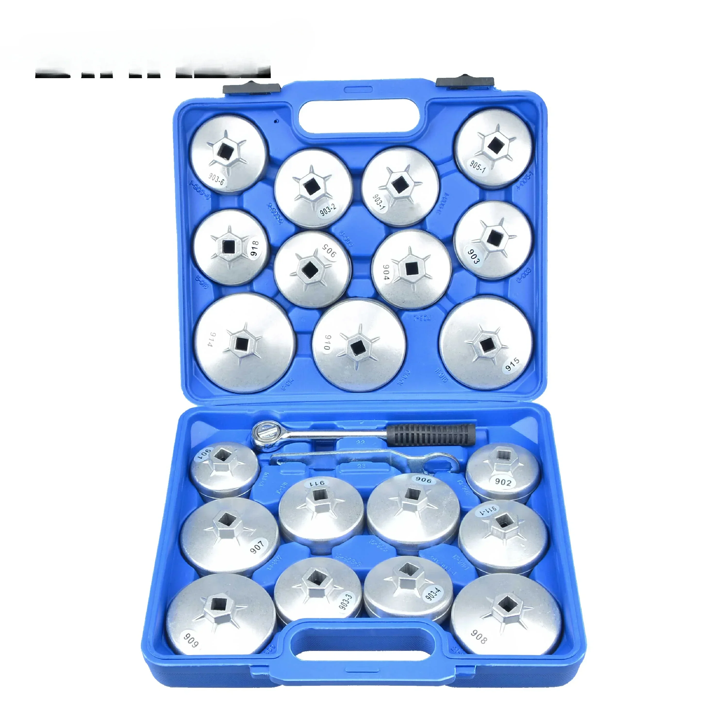 23pcs Oil Filter Wrench 901-915 Cup Filter Socket Professional Aluminum Bearing Extractor Removal Tool Sleeve Spanner