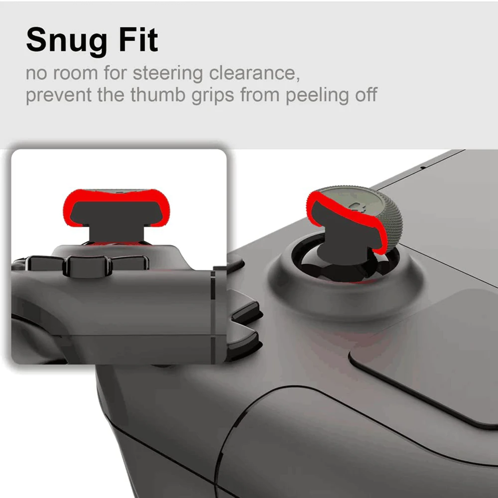 스팀 데크용 엄지 그립 OLED ROG 앨리 X 아날로그 스틱 캡, 스팀 데크 미끄럼 방지 엄지 스틱 커버 캡 액세서리, 6 개