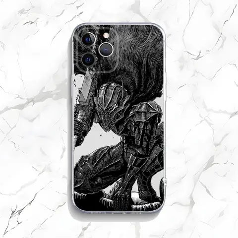 कॉमिक बी-बर्सर्क गट्स कैस्का फ़ोन केस iPhone 16,15,14,13,12,11 प्लस, प्रो, मैक्स, XR, XS, X, 7, 8, SE, मिनी के लिए पारदर्शी सिलिकॉन सॉफ्ट 8 best sales कास्टिफाई फोन केस - №5