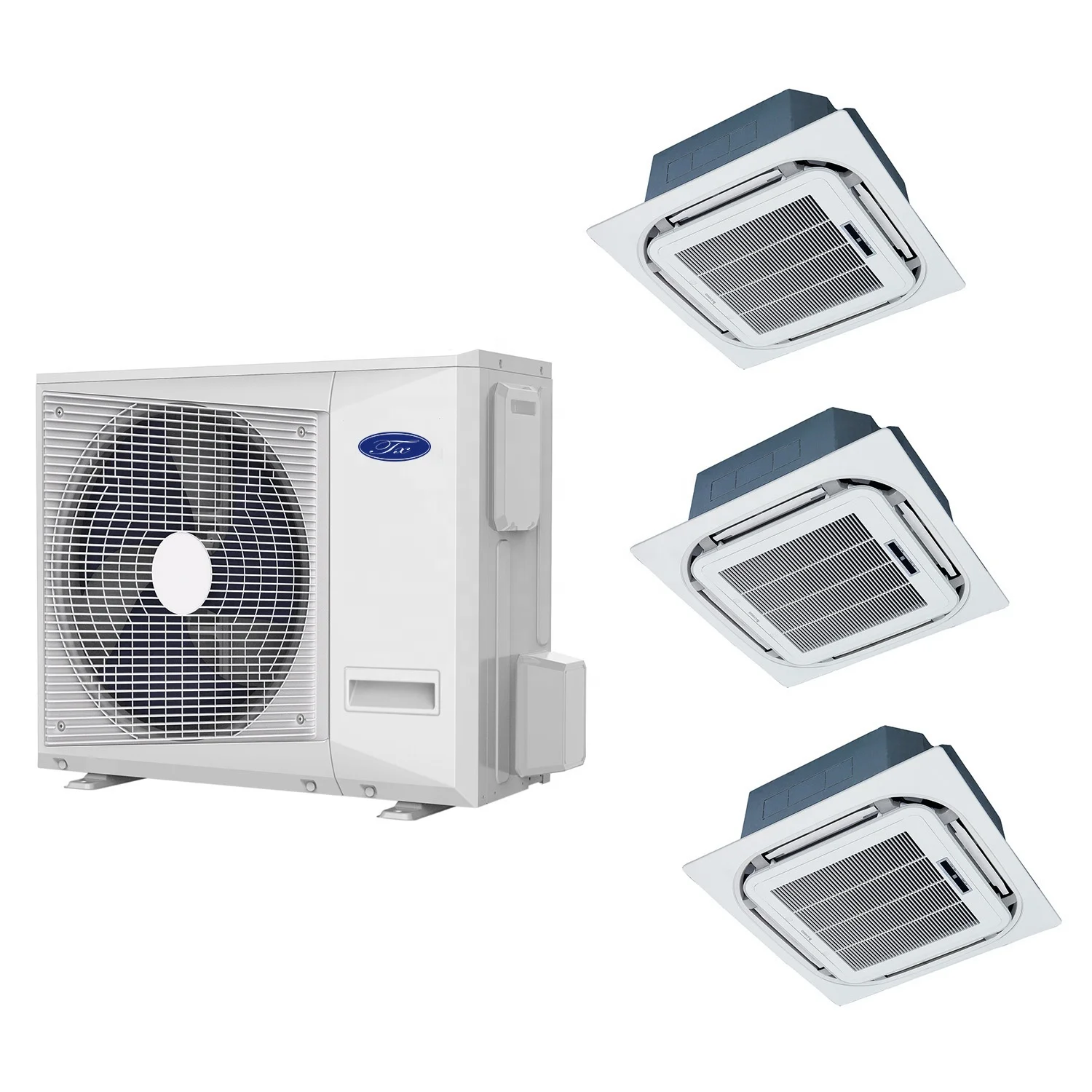 TX OEM VRF HVAC نظام تكييف الهواء مكيف الهواء المركزي التجاري ملف المروحة وحدات داخلية متعددة سبليت التيار المتناوب