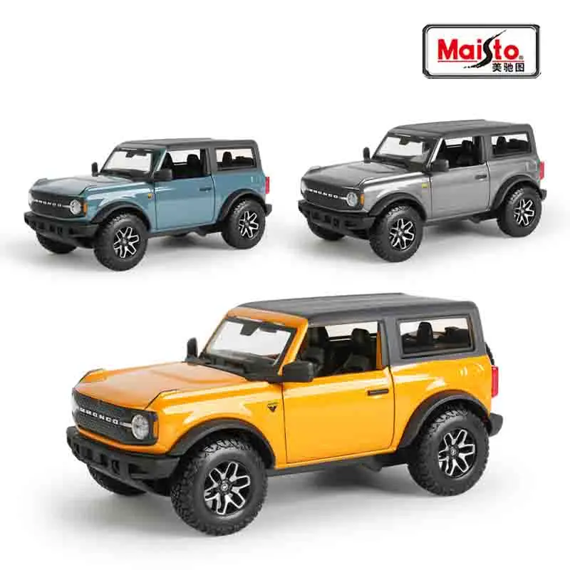 

Maisto1:24 Ford 2021 Bronco Badlands Simulation Alloy Car Model Finished Product With Base