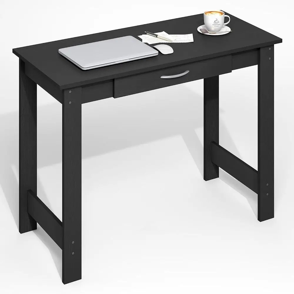 

Jaya Desk, 39.2" Wide Computer Desk with H-Legs, Oice Desk with Der, Writing Desk, with Der, or Home Oice, Study Room, Dorm, kwo