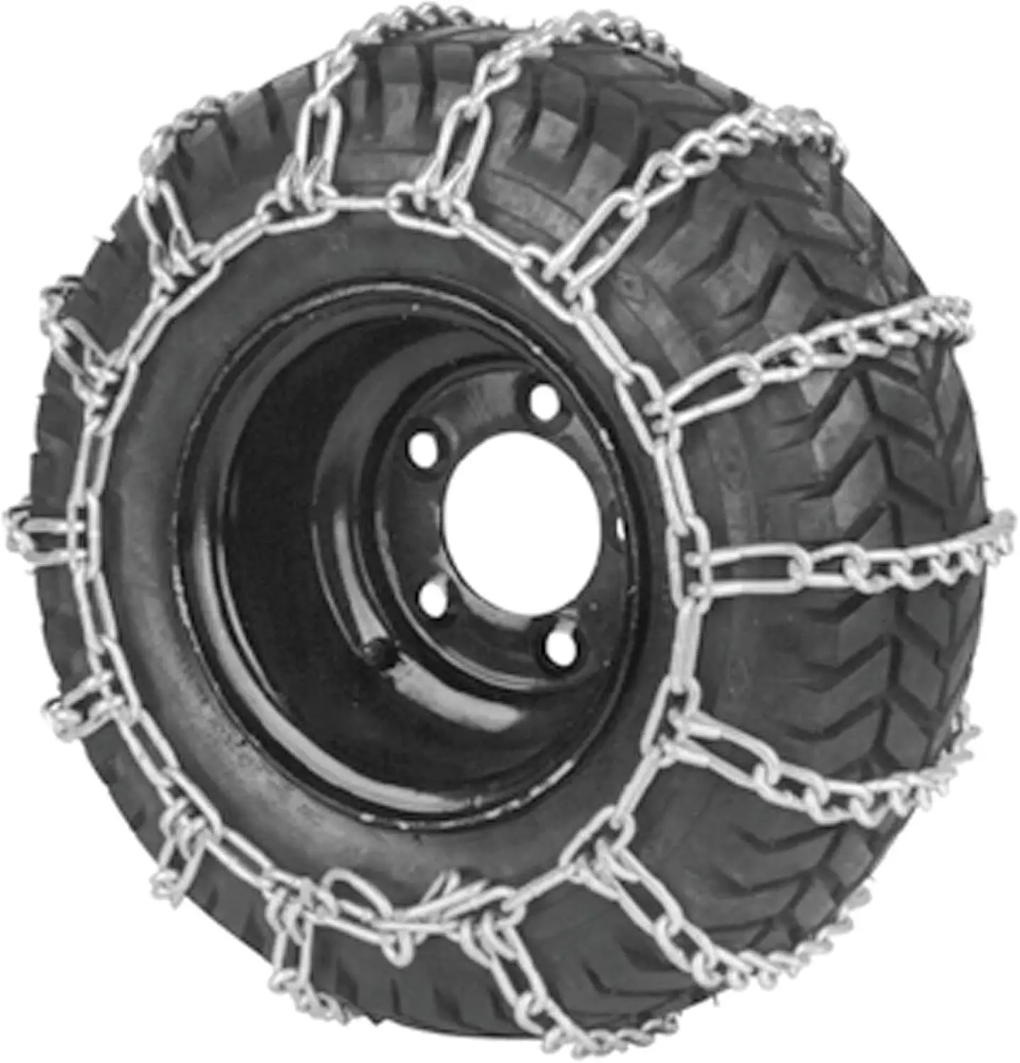

Heavy-Duty Tire Chains for 20x8.00-8/10 Tires, Easy Installation, Sold as Pair