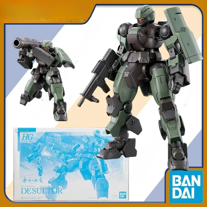 Oryginalna figurka Bandai HG MD-0021 Desultor Gundam Czarodziejka z Merkurego, anime, robot, kolekcjonerski model do składania, zabawka, prezent