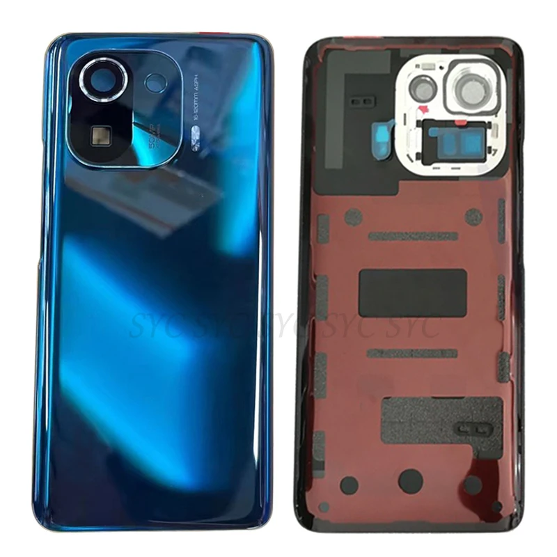 Original Rear Door Battery Cover Housing Case For Xiaomi Mi 11 Pro Back Cover with Camera Lens Logo Repair Parts