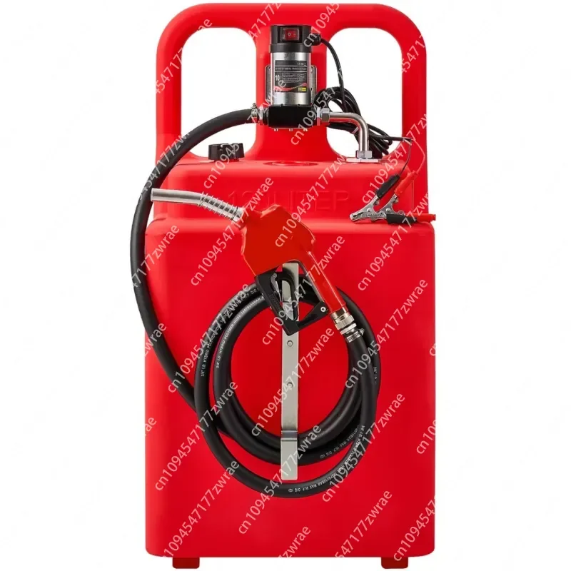 32-Gallon Portable Diesel Transfer Tank with 12V DC 10GPM Electric Transfer Pump 13 ft Delivery Hose