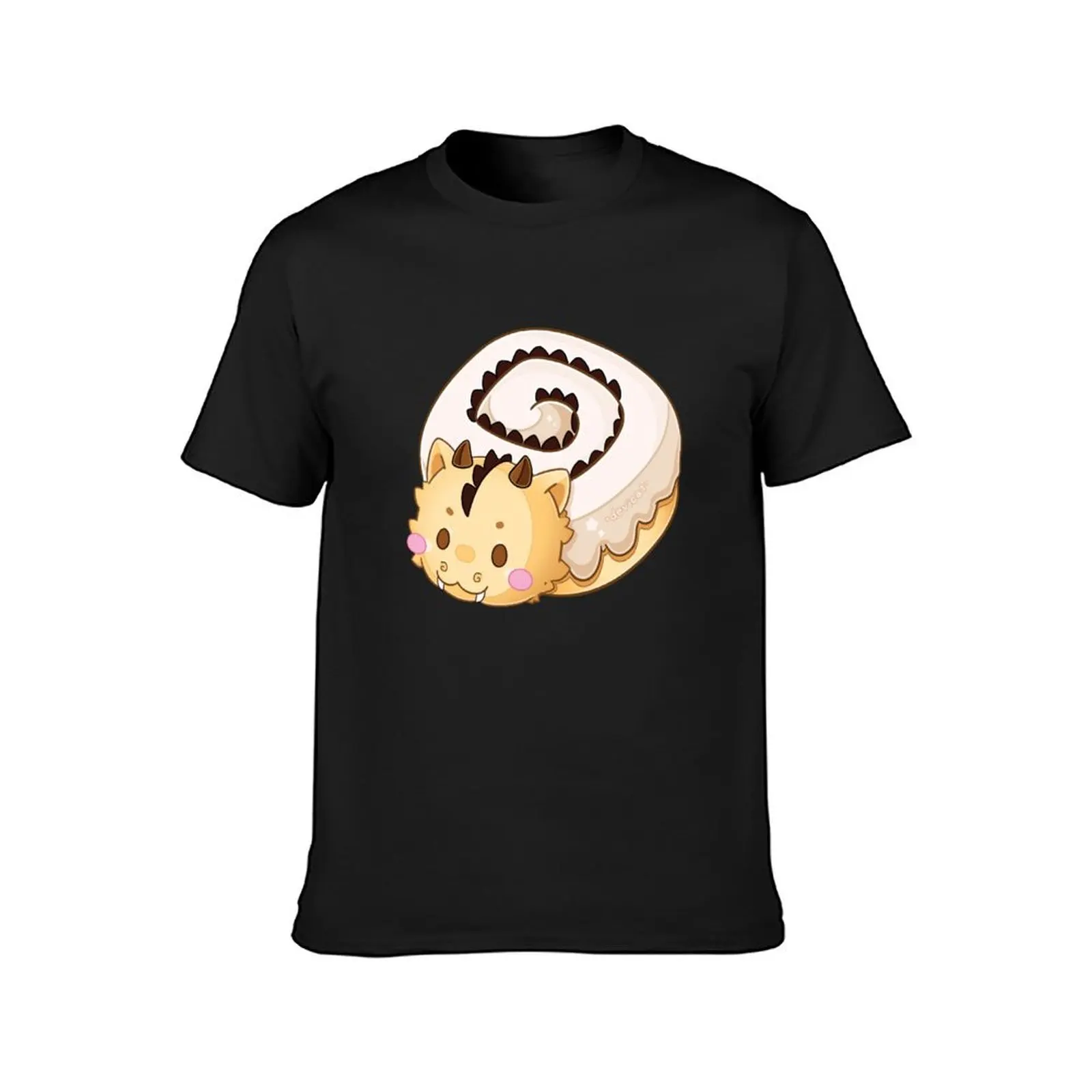 Cinnamon Dragon Roll ? 2024 T-Shirt summer top korean fashion boys whites plus sizes men graphic t shirts