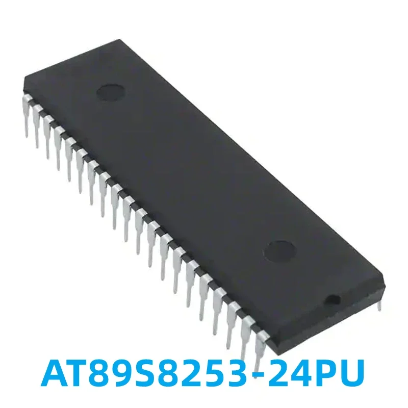 1PCS New Original AT89S8253-24PU AT89S8253 Direct-plug DIP-40 Single-chip Computer Flash Memory Microcontroller Chip