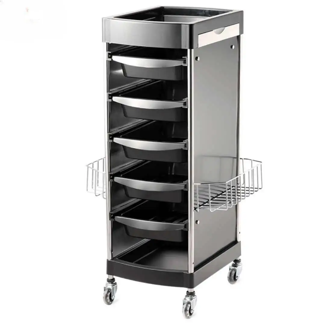 

Auxiliary Car With Wheels Trolley Makeup Cart Machine Professional Beauty Salon Furniture Luxury Living Room Carritos Organizer