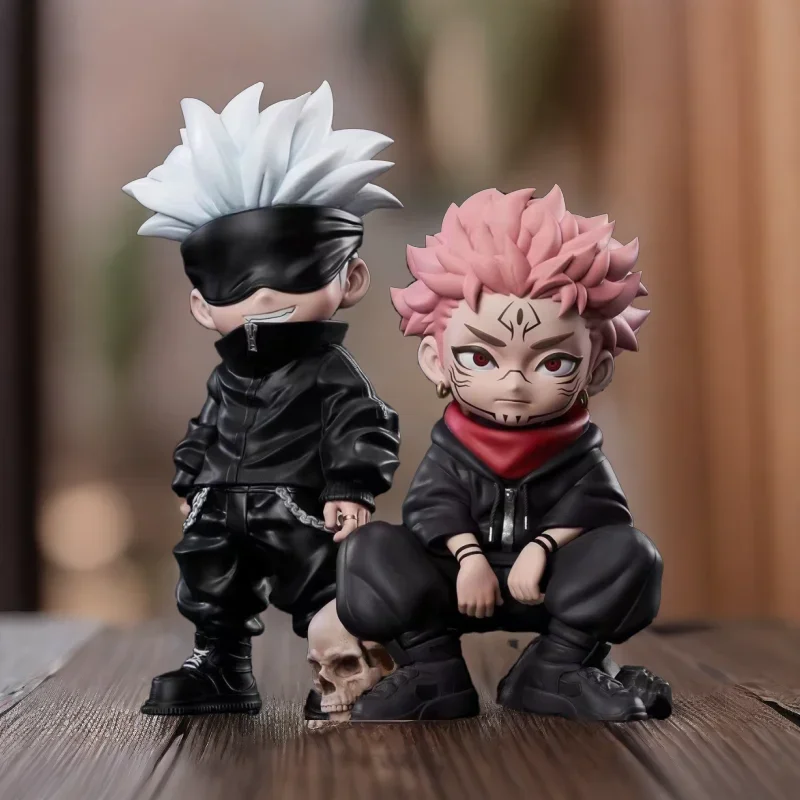 Jujutsu Kaisen Anime Action Figures, 13cm, Q Version of Gojo Satoru & Geto Suguru, Anime Model Ornaments, Gifts for Friends