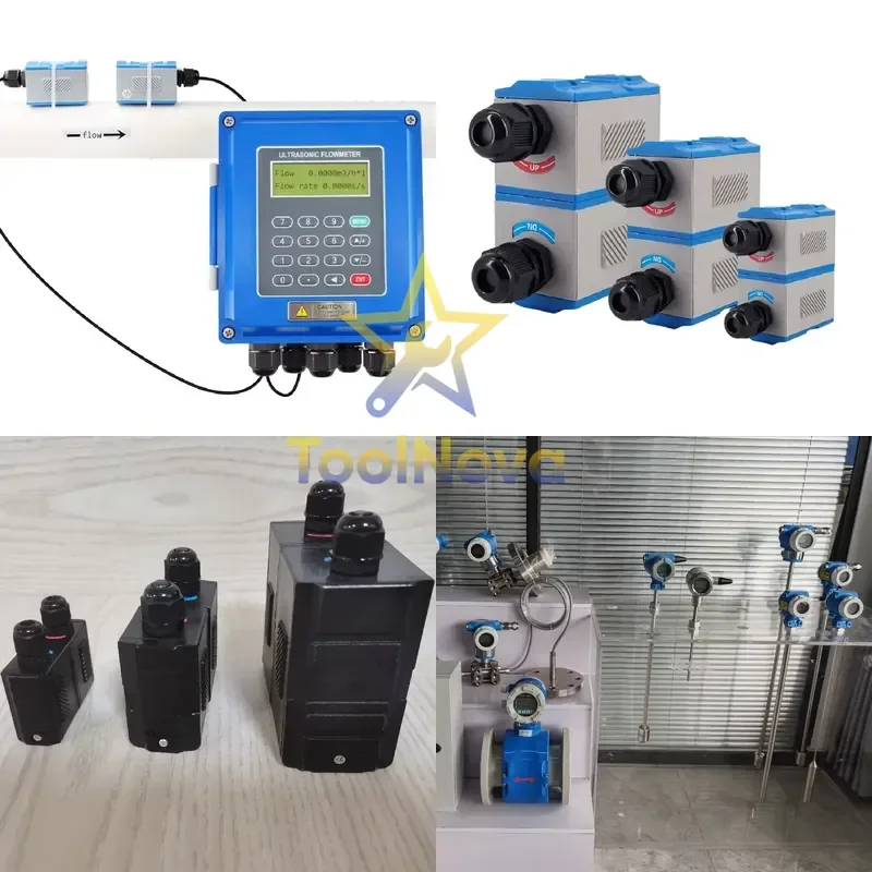 2026hotsale* WanBang Instrument OEM Wall-Mount Clamp-On Ultrasonic Flow Meter with Interchangeable Probes for Liquid and Wide