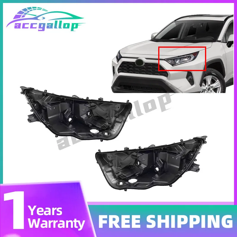 

Fit for Toyota RAV RAV4 2019 2020 2021Car Light Rear Base House Front Headlight Back Housing Replace Original Headlamp Holder