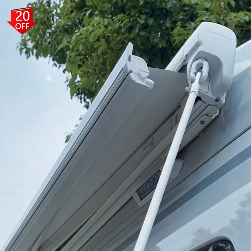 

Awnlux Side Mounted Manual Control Motorhome Awning Sun Shade Camper RV Awning