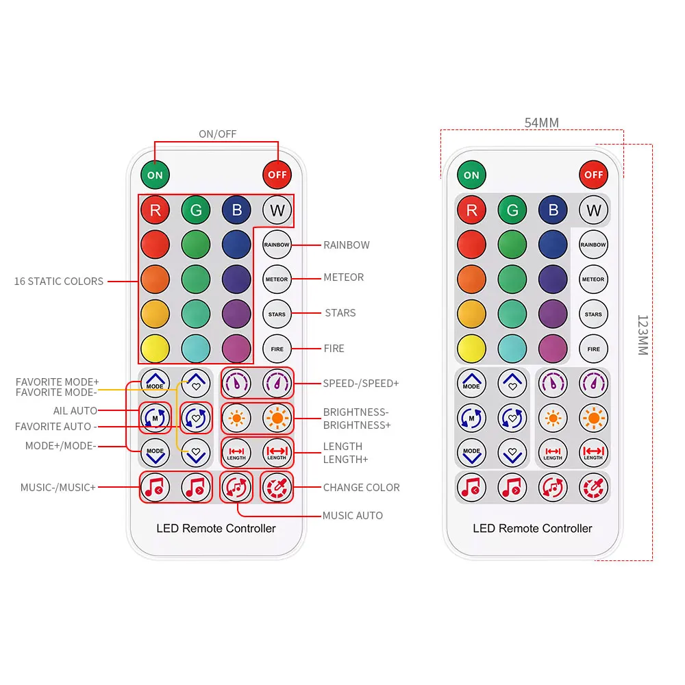 SK6812 RGBW LED Controller SP617E musica Bluetooth App microfono integrato WS2814 TM1824 SM16704 UCS2904 LED Strip Light DC5-24V