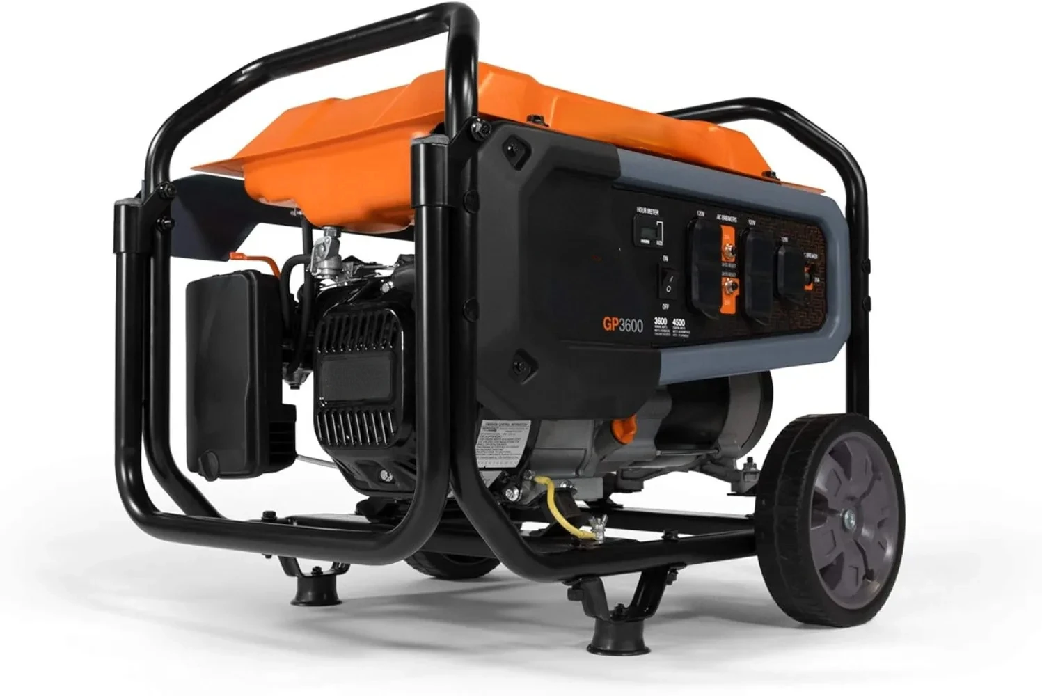 

7678 GP3600 3,600-Watt Gas-Powered Portable Generator - Powerrush Advanced Technology -Durable Design and Reliable Power