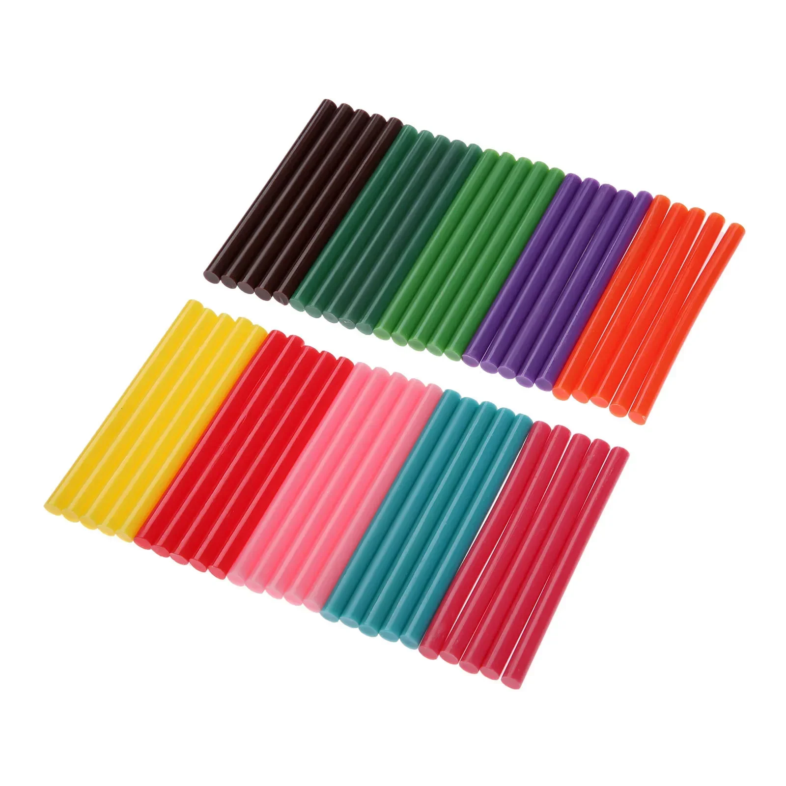 DRELD 50Pcs 7x100MM DIY Hot Melt Glue Stick Adhesive Colorful For Electric Glue Gun Car Audio Craft Repair Sealing Wax Stick