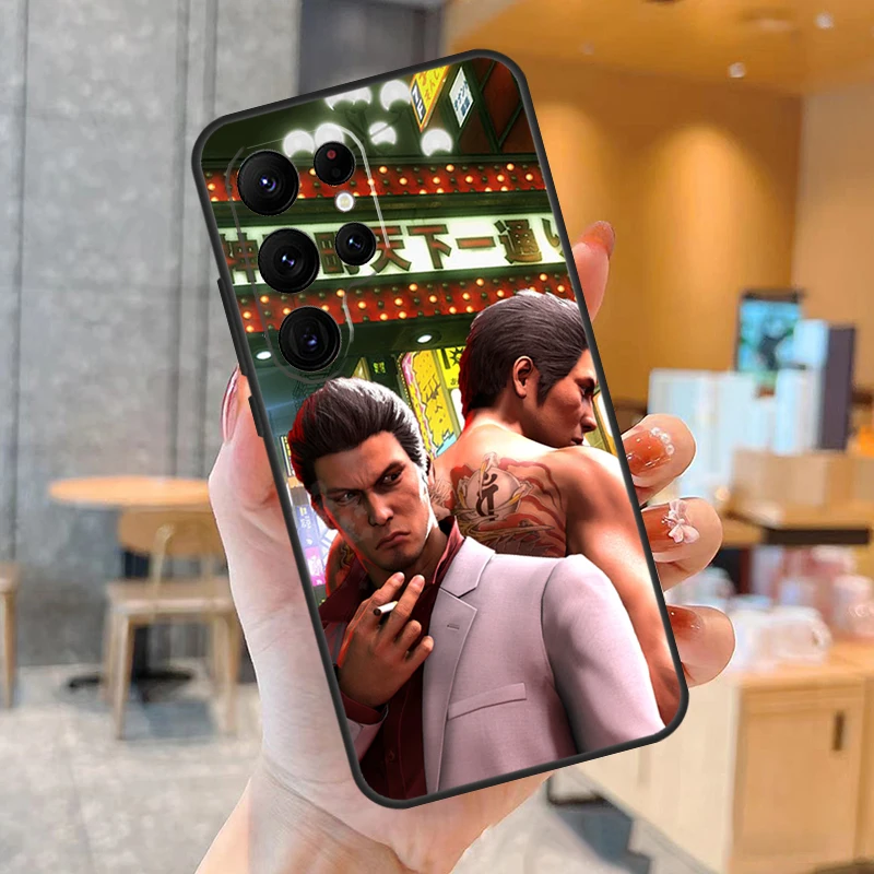 Yakuza 0 لعبة قضية الهاتف لسامسونج غالاكسي S25 S24 S23 S22 S21 S20 الترا S9 S10 زائد S25 FE الغطاء الخلفي