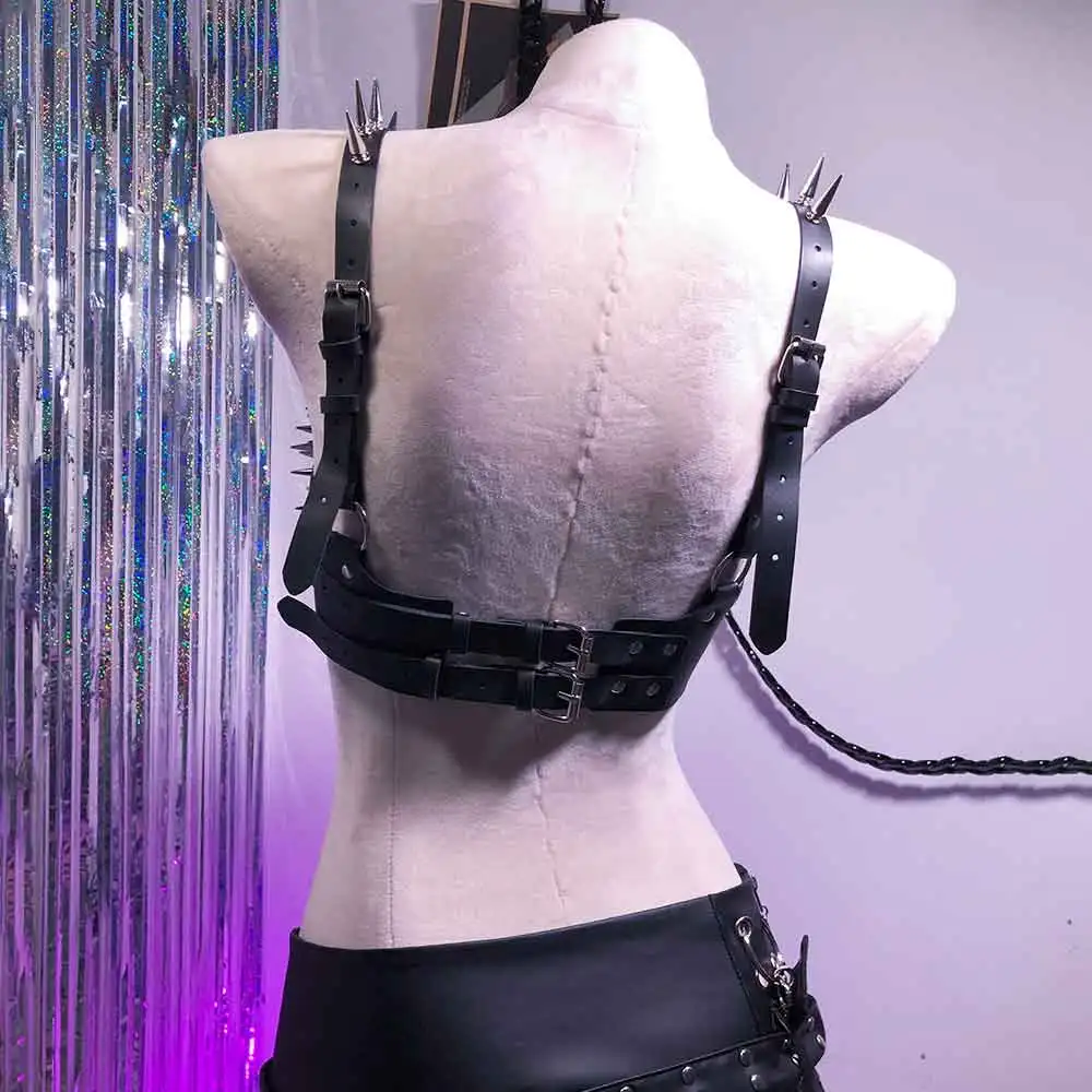 فاسق الصخرة ايكو الجرونج Harajuku Emo Y2K الرسن بروتيل القمم رصع برشام الجمجمة E-الفتيات لتقوم بها بنفسك Kawaii القوطي القوطية يدوية الصنع #5