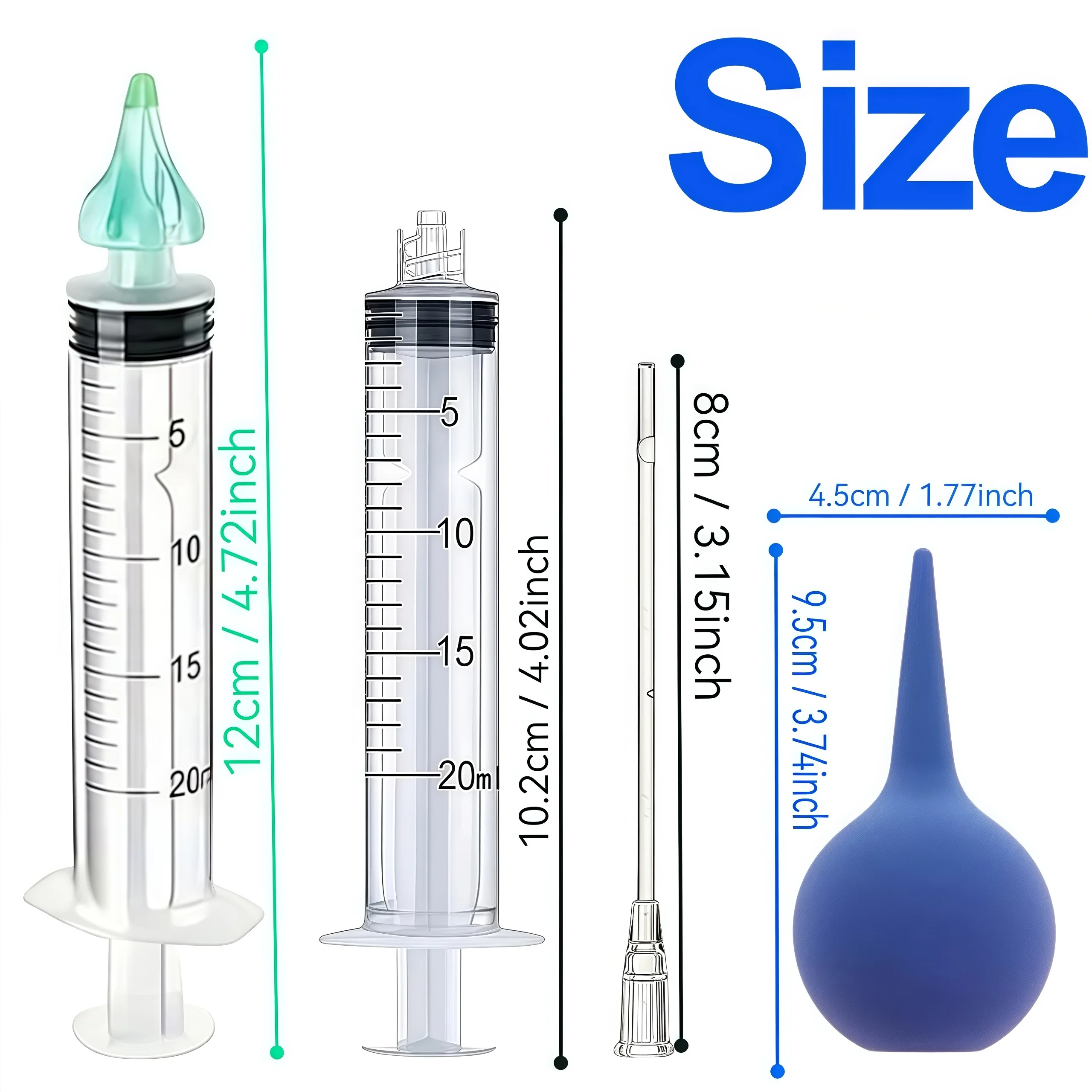 3 Different Gentle Earwax Removal Kits - Battery Free Cleaning Tools With 360 ° Canal Irrigation Tips, Effective Home Like Solut