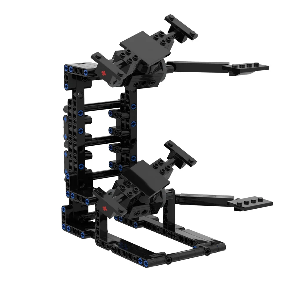 Gobricks MOC kompatybilny z klasycznym wspornikiem samochodowym wyścigowym Model klocków budowlanych wszystkie 8-siatkowe supersamochody Klocki Wspornik Zabawka Prezent dla dzieci