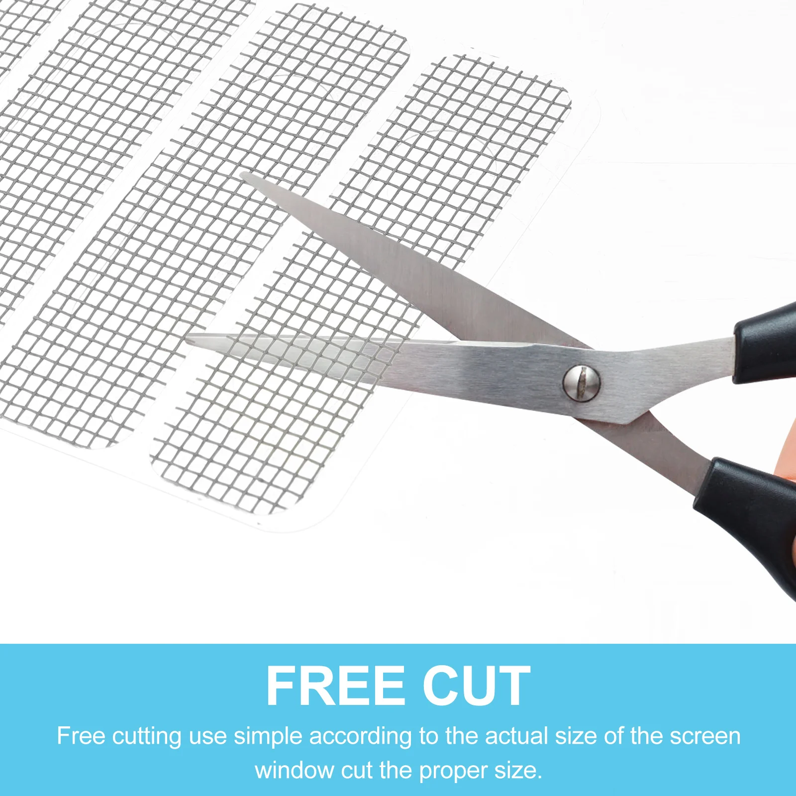 

25Pcs Window Screen Mesh Repair Patches PVC Adhesive Strong Hold Insect Proof for Screen Door Fly Mesh Fixing Kit