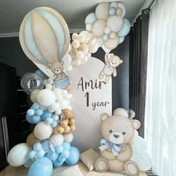 Baby Bear Cutouts Party Props Teddy Bear in Hot Air Balloon Standee Foam Boam Bear Themed Baby Shower Party Decortions