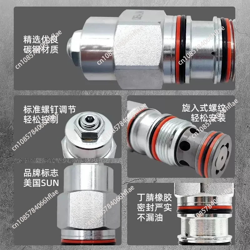 RVCA-LCN QCDB-LAN DMDA-MAN NFBC-LCN DTDA-MCN Cartridge Valve Fully Adjustable Hydraulic Needle Valve