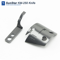 10-101A-2700 10-106A-2700 Movable + Fixed Knife Set Fits SunStar KM-250 Sewing Machines