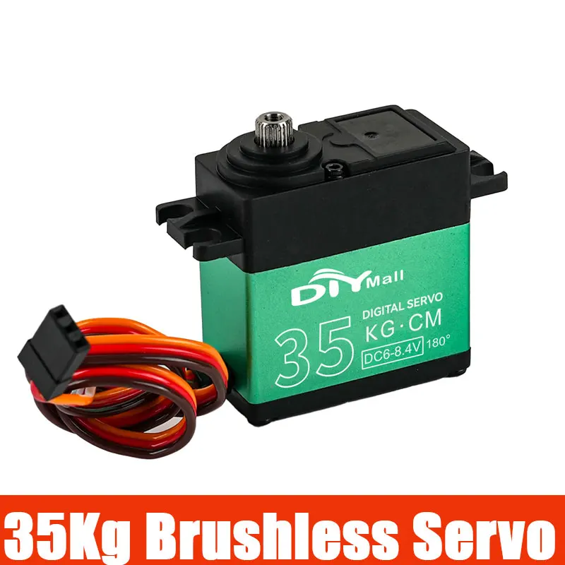 

Digital Servo Metal Gear 35kg High Torque 180 270 360 Degree Waterproof Steering Servos for RC Robot Car Crawler Boat Airplane