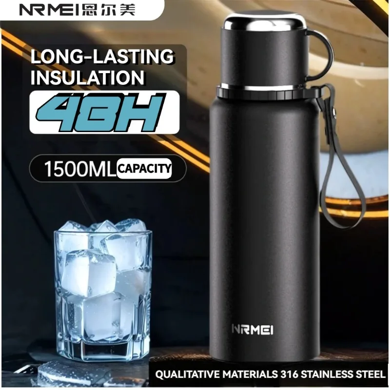 

【Best Sale】2L Thermos Insulated Water Bottle Hot Water Bottle Vacuum Flask Smart Coffee Drinkware Cup Stainless Steel Double Wal