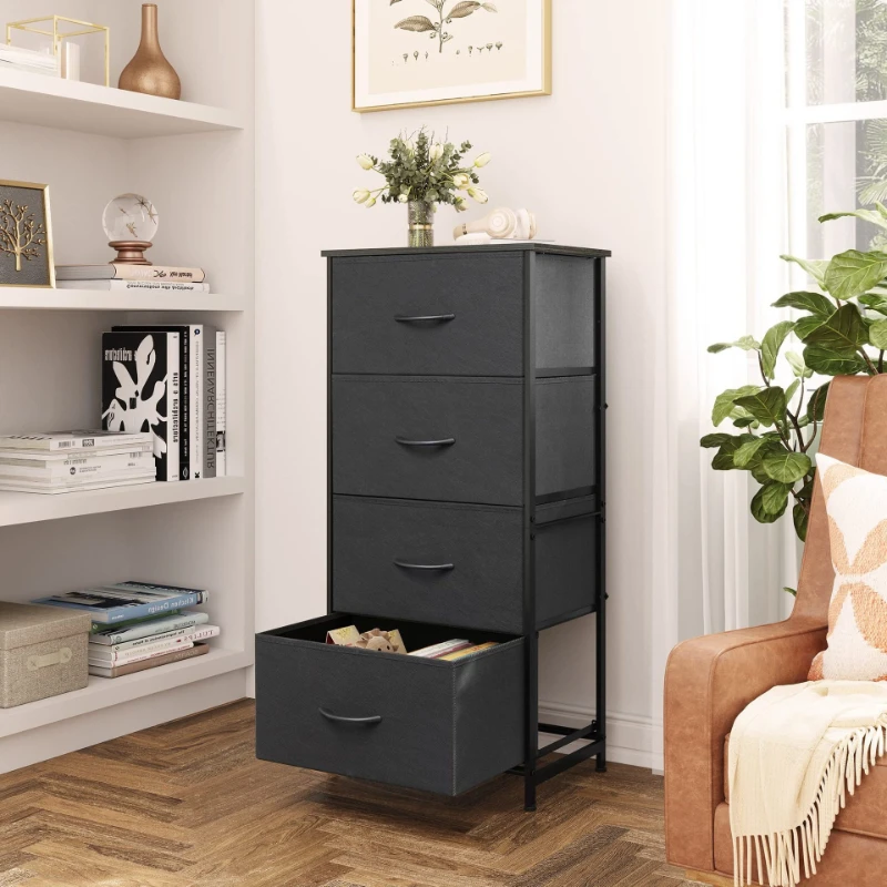 Thickened storage cabinet Drawer storage box Non-woven household simple chest cabinet Sofa side cabinet