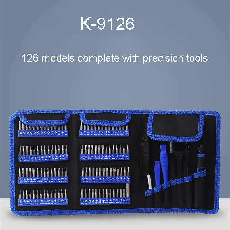 Kaisi 9126 126 in 1 Precision Telecommunications Repair Tools Set Screwdriver Bits Multifunctional Phone PC Repair Hand Tool