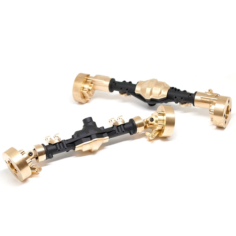 For Yikong YK4082 YK4083 Absima Yucatan CR1.8 Brass Front And Rear Portal Axle Housing 1/8 RC Crawler Car Upgrade Parts