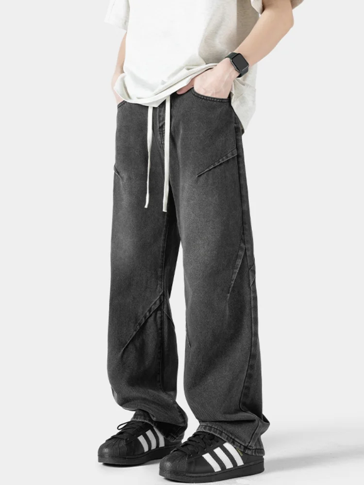 

Fall Men's Skinny Jeans Casual Straight Leg Thin New Sle American Leisure Large Size Loose Leggings Faionable Wear