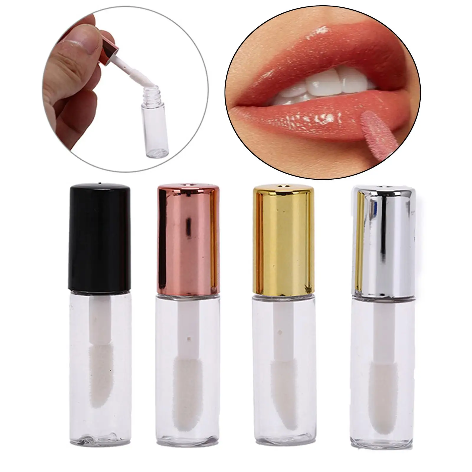 10 Stuks Lipgloss Flessen Met Pet En Borstel Lippenbalsem Tubes Voor Vrouwen Meisjes