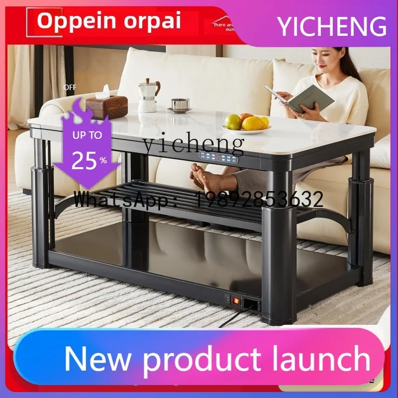 

heating table electric heating table rock slab lifting fire tea table multi-functional rectangular household
