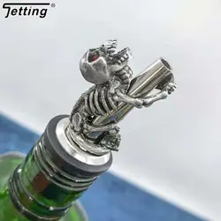 Creative Skull Wine Pourer Handmade Bottle Stoppers Champagne Olive Oil Liquor Pourers Dispenser Kitchen Bar Tool Accessories