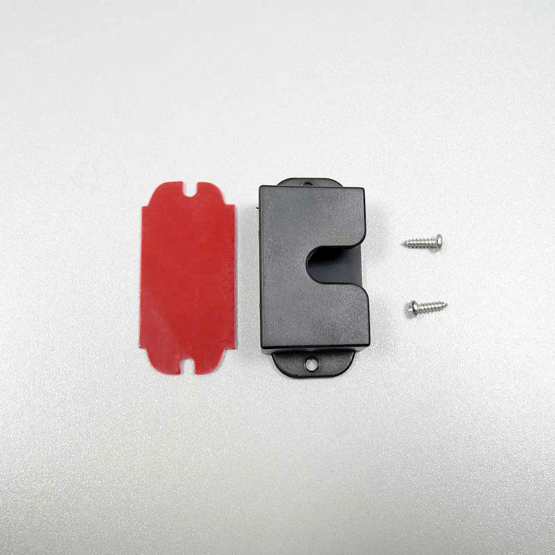 Walkie Talkie Holder Belt Clip Wall Mount ABS Clip Adhesive Back Rack Back Easy Installs Two Way Radios Hold MIC Device Stand