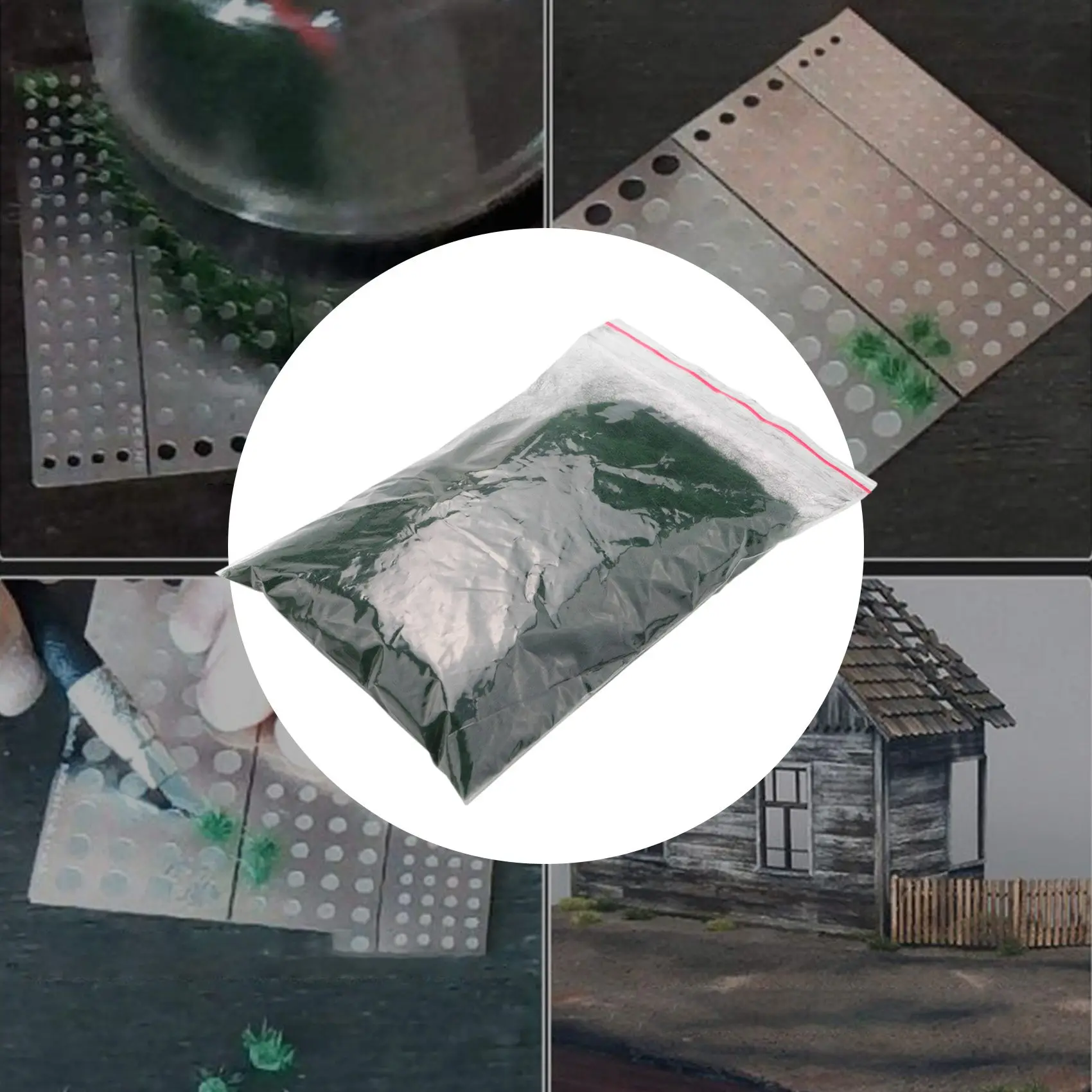 ABLP Modello di paesaggio in miniatura Materiale floccato Applicatore di erba statica Modellazione Accessorio artigianale per hobby