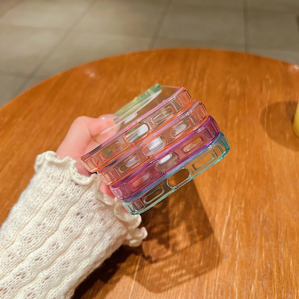 حافظة لهاتف جوجل بيكسل 10 برو متدرجة ملونة لهاتف ماجسيف حافظة هاتف مغناطيسية لهاتف جوجل بيكسل 10 غطاء شحن لاسلكي شفاف #3