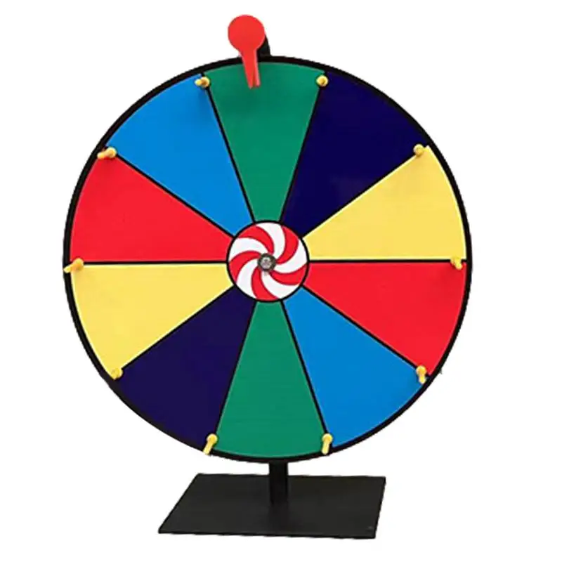 

Spinning Fortune Wheel Tabletop Roulette Spinner Wheel 11.8 Inch Roulette Spinner Wheel With Stand 10 Grid Erasable Win Fortune