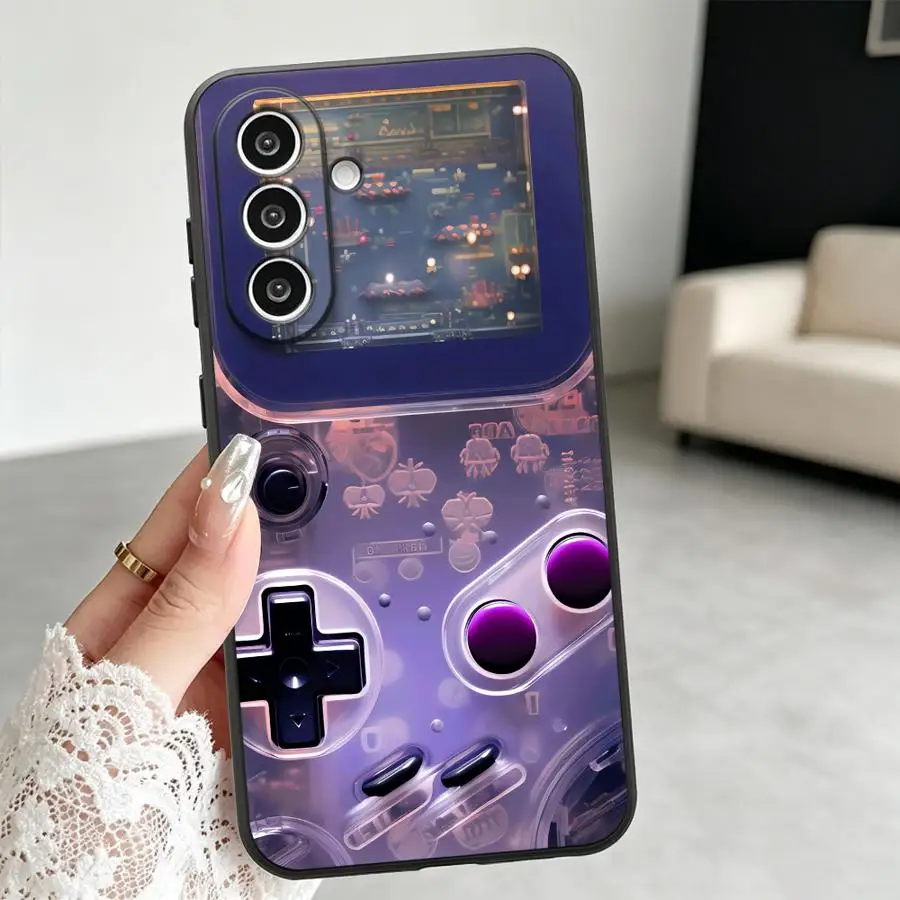 Purple Game Device Phone Cover Case for Samsung Galaxy A57 A37 A53 A17 A06 A73 A51 A52 A36 A55 A25 A16 A23 A15 A05 A50 A13 A12