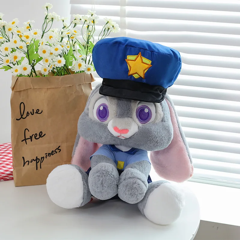 Nick Judy Plush Toy Cartoon Kawaii Zootopia Judy Rabbit Pillow Cushion Plush Toy Girlfriend Sofa Pillow Children Festival Gift