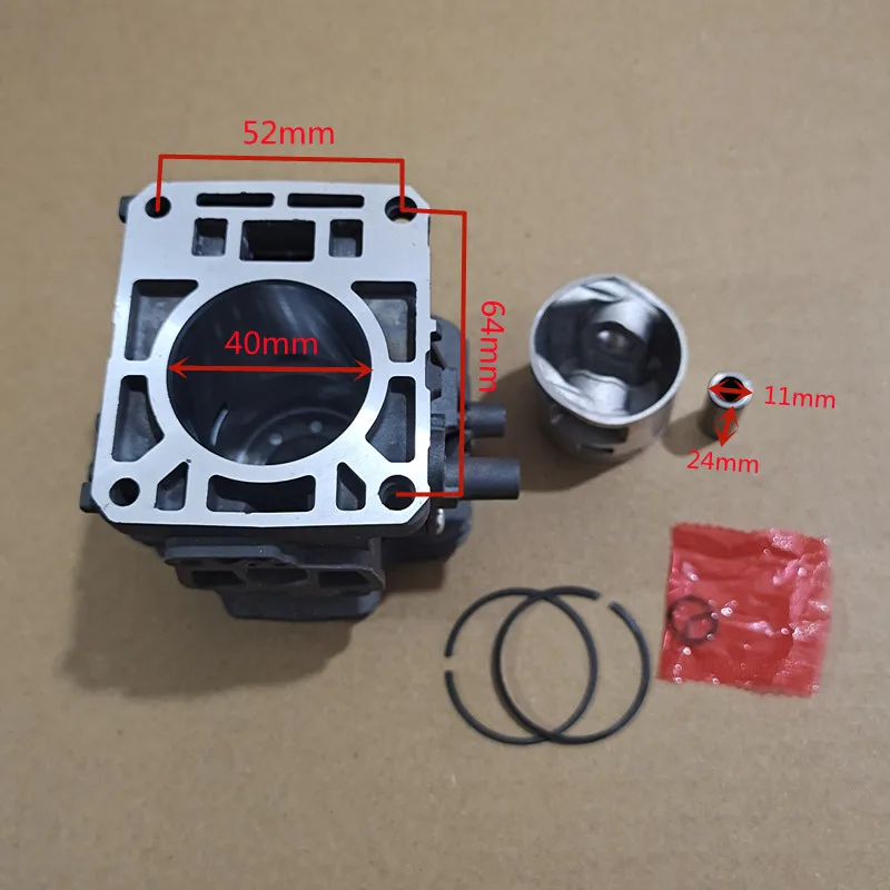 Imagem -05 - Reposição do Cortador de Escova fs 360 Cilindro Pistão Ring Kit para Stihl Fs360 Fs360r Fs360c Fs360rc 40 mm Peças de